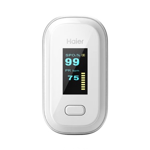 海尔脉搏检测仪血氧仪手指夹式家用血氧饱和浓度监测器血氧计医用