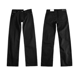 【自营】Calvin Klein/凯文克莱牛仔裤男士黑色舒适直筒裤春秋新