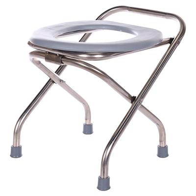 不锈钢孕妇可折叠老人移动坐便椅