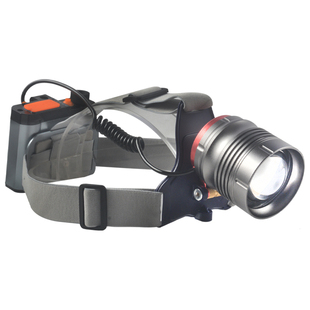 头灯野外强光头戴式分体充电伸缩便携激光炮大光斑登山户外钓鱼灯