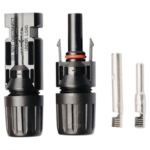 100套光伏连接器MC4插头 紫铜内芯光伏组件1000V/30A防水IP67插头
