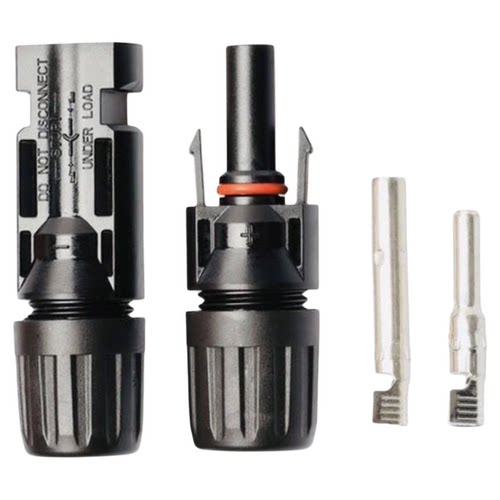 100套光伏连接器MC4插头 紫铜内芯光伏组件1000V/30A防水IP67插头