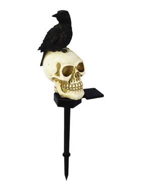 太阳能户外乌鸦树脂防水万圣节