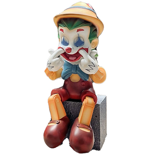 匹诺曹小丑联名限量公仔摆件手办潮玩人偶玩具玩偶GK模型周边礼物