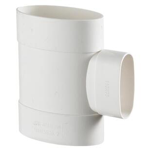 PVC扁管三通接头转接地漏卫生间排水管变径马桶移位器50 75 110管