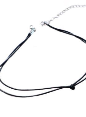 choker黑色短款毛衣链