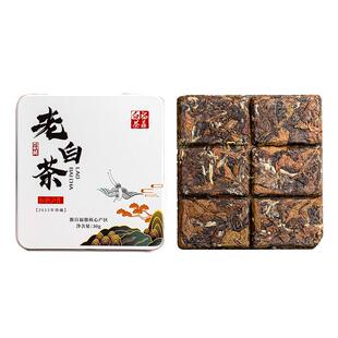 【亏本引流】福鼎白茶小方片便携饼干茶2015年寿眉老白茶30g/盒