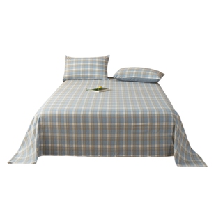 床单单件学生宿舍单人被单非全棉纯棉1米5加厚枕套三件套2025新款