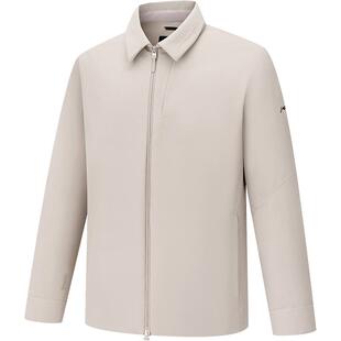 李宁金标 | 短款棉服男官方男装翻领春季简约上衣休闲运动服