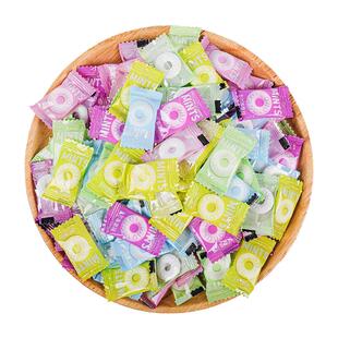 富美多无糖清凉mint薄荷糖火锅酒店招待润喉网红糖果圈圈散装老式