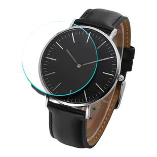 适用DW手表钢化玻璃膜 32 34 36 38 40mm防爆高清圆表盘保护贴膜