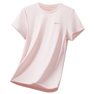 鸿星尔克速干衣女夏季新款女士羽毛球上衣冰丝运动服瑜伽短袖t恤