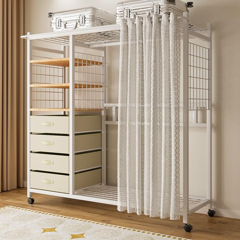 衣架简易衣柜布衣柜衣橱简约小户型家用卧室出租房用开放式衣帽架