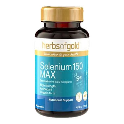 Herbsofgold和丽康天然硒片补硒片有机硒元素非麦芽硒软胶囊60粒