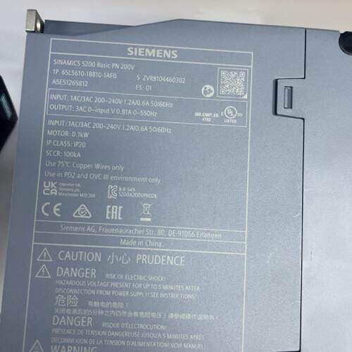 议价西门子SINAMICS S200 Basic驱动器，