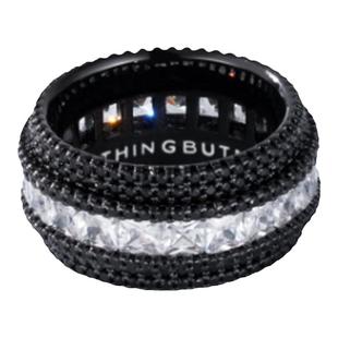 NothingButMini×sobershy黑耀星环戒指小众设计男女同款