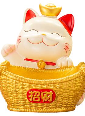 招财猫收纳玄关客厅摆件
