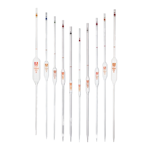 【天玻授权】大肚移液管加厚材质玻璃滴管胖肚吸管A级可过检单标移液管刻度移液管吸管10ml25ml50ml100ml