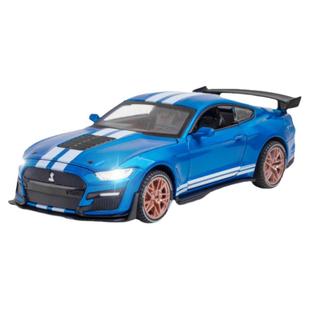 福特野马谢尔比GT500合金属汽车模型仿真声光回力儿童玩具车摆件