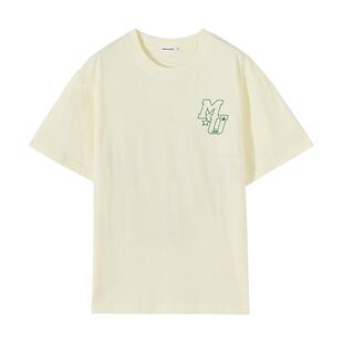 美特斯邦威男女同T恤夏季舒适复古印花男女同款宽松短袖上衣