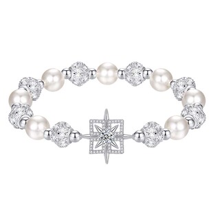 PARAS KORS 925银合成锆石手链派热时来运转手链送女朋友珍珠