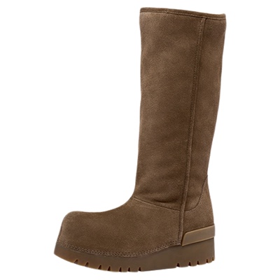 ASH女靴2025秋冬新款QUEBEC时尚高筒雪地靴女圆头厚底增高长靴