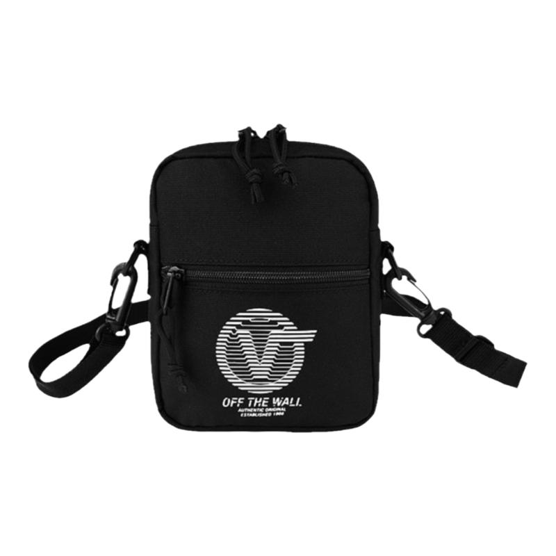 范斯VANS SHOULDER时尚帆布黑白经典男女单肩斜挎背包VN0A3I5SYPX