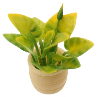 迷你创意娃娃屋diy配件微缩植物绿植盆栽模型微景观盆景造景摆件