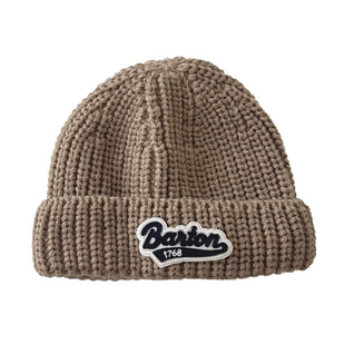 婴儿针织帽子秋季男宝宝洋气外出保暖帽韩系痞帅小月龄毛线瓜皮帽