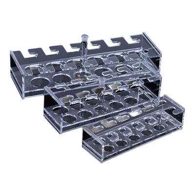 有机玻璃容量瓶架 1/2/5/10/25/50/100/250/500/1000/2000ML 亚克力分液瓶架6孔8孔10孔12孔 可定制