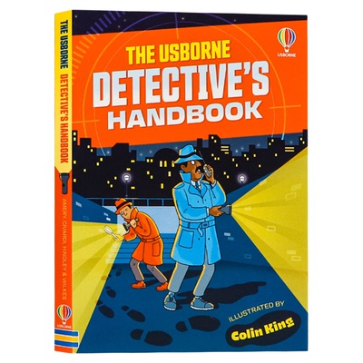 尤斯伯恩侦探手册 英文原版 The Usborne Detective's Handbook 儿童逻辑思维观察力训练 侦探科普漫画 小学生英语课外阅读益智书