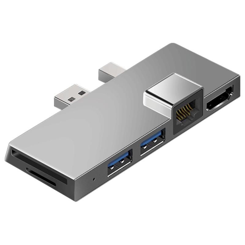 适用微软Surface Pro6扩展坞pro11拓展坞pro10网线转换器pro7转接头网口minidp转hdmi平板typec显示器hub电视