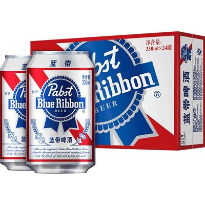 蓝带330ml*24罐经典11度啤酒