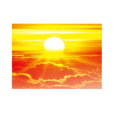 旭日东升客厅镇宅太阳挂画风水画