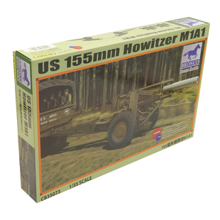 恒辉模型 威骏 CB35073 1/35 M1A1 155毫米 拼装静态坦克模型