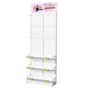 唇膏展示小架子化妆品店超市便利店药店端头零食促销小货架带挂钩