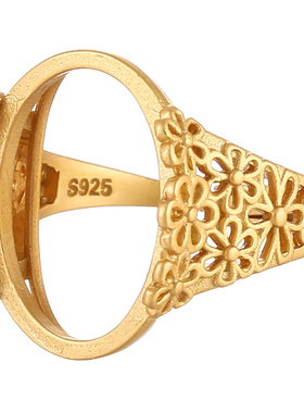 致闺蜜女s925银材质戒指空托