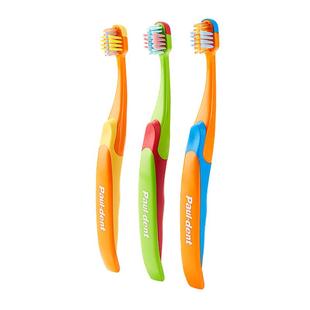 德国进口Pauldent宝儿德儿童牙刷6-12岁孩子小学生软毛换牙期牙刷