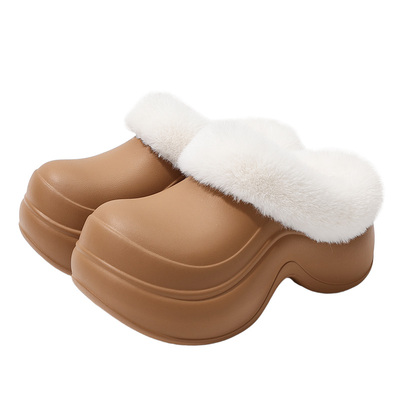 十一步厚底棉拖鞋女2025冬季新款