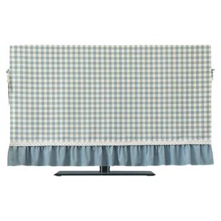 液晶电视机罩套曲屏防尘罩盖布布艺挂式台式通用美式北欧可定制