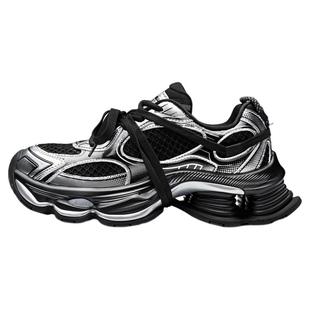 Kappa女鞋运动鞋女款2025秋冬新款厚底增高老爹鞋百搭潮流休闲鞋