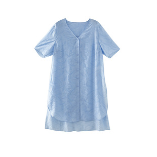 美丽客栈原创高端大码衬衫短袖定制轻奢微胖胖mm新中式2025上衣