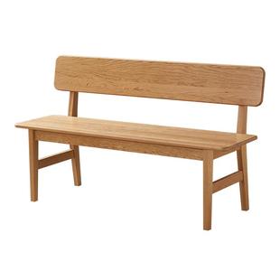 全友家居实木长条凳樱桃木吃饭凳子软包坐凳原木风餐厅靠背长板凳