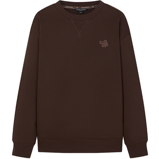 TeenieWeenie小熊女装卫衣冬装宽松日常休闲基础圆领长袖内搭上衣