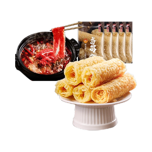 盛源来响铃卷火锅麻辣烫螺蛳粉麻辣香锅食材油炸腐竹皮干货120g*5