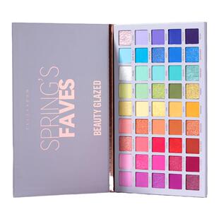正品beauty glazed45色彩虹眼影春天挚爱彩色眼影盘欧美舞台妆ins