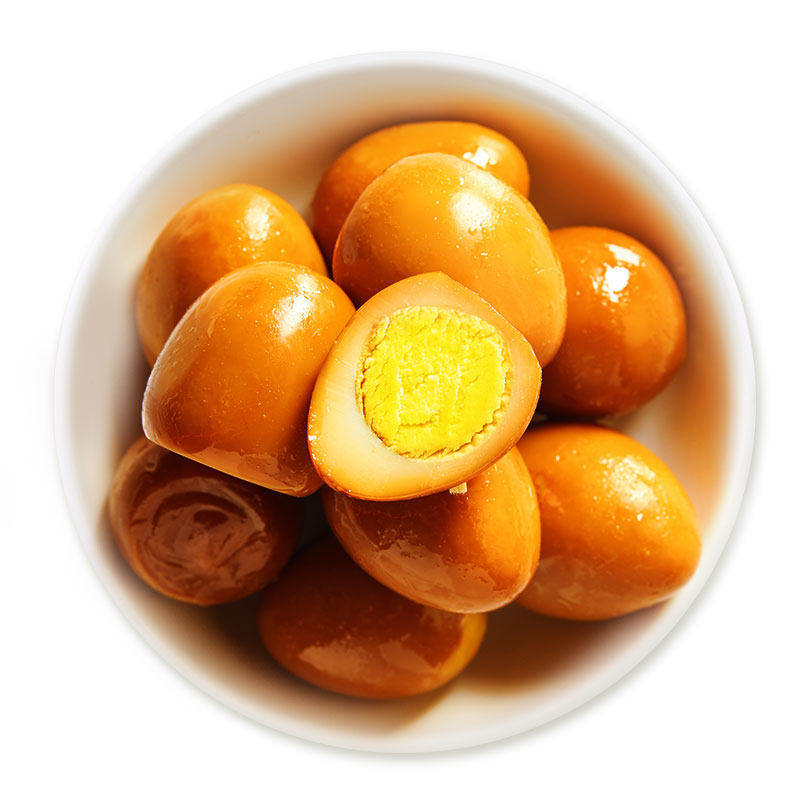 来伊份翻砂铁蛋500g台湾风味鹌鹑蛋卤蛋下午茶小吃办公室休闲零食