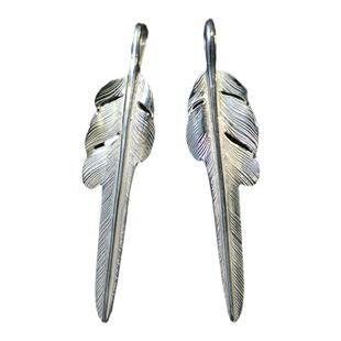 一休老银匠 手工手作Larry S风切羽吊坠羽毛925纯银 男女挂饰