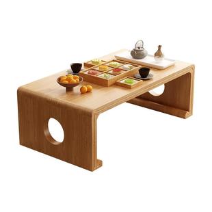 飘窗桌子实木小桌子榻榻米茶桌炕桌茶几三件套小矮桌书桌窗台炕几