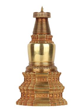 铜制家居工艺品大白塔噶当塔佛塔